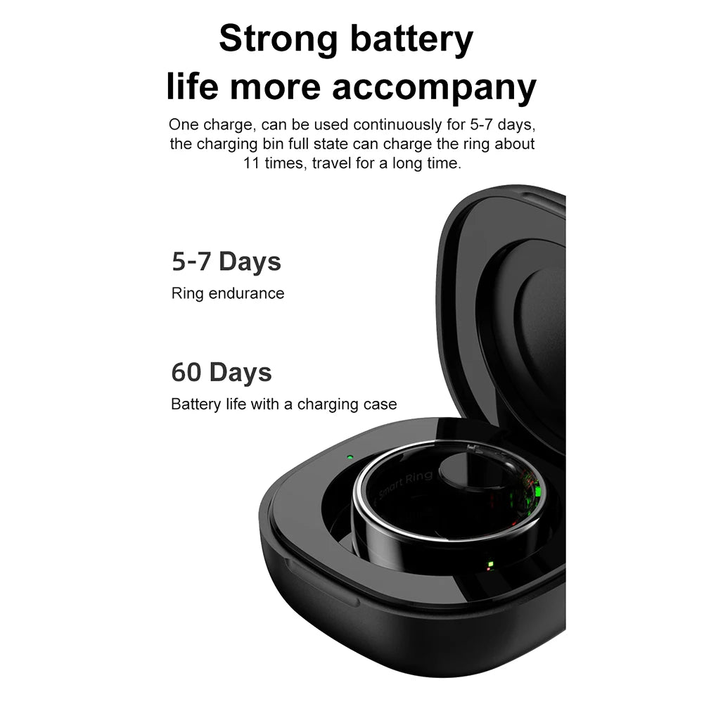 Smart Ring Health Sleep Monitor Waterproof Fitness Tracker
