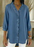 Lillian | Stylish Ruffle Mid Sleeve Blouse