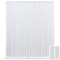 Party Backdrop Curtains 2pcs 59x118 Inch with Poles Wrinkle-Resistant Non-Transparent Fabric for an Everyday Personal Care Routine