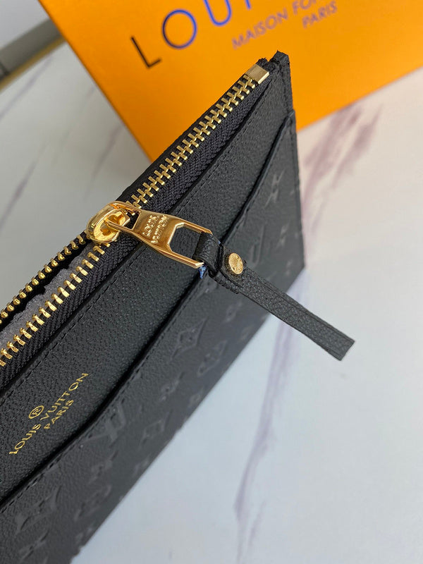 Louis Vuitton Daily Pouch – Monogram Empreinte Leather Black