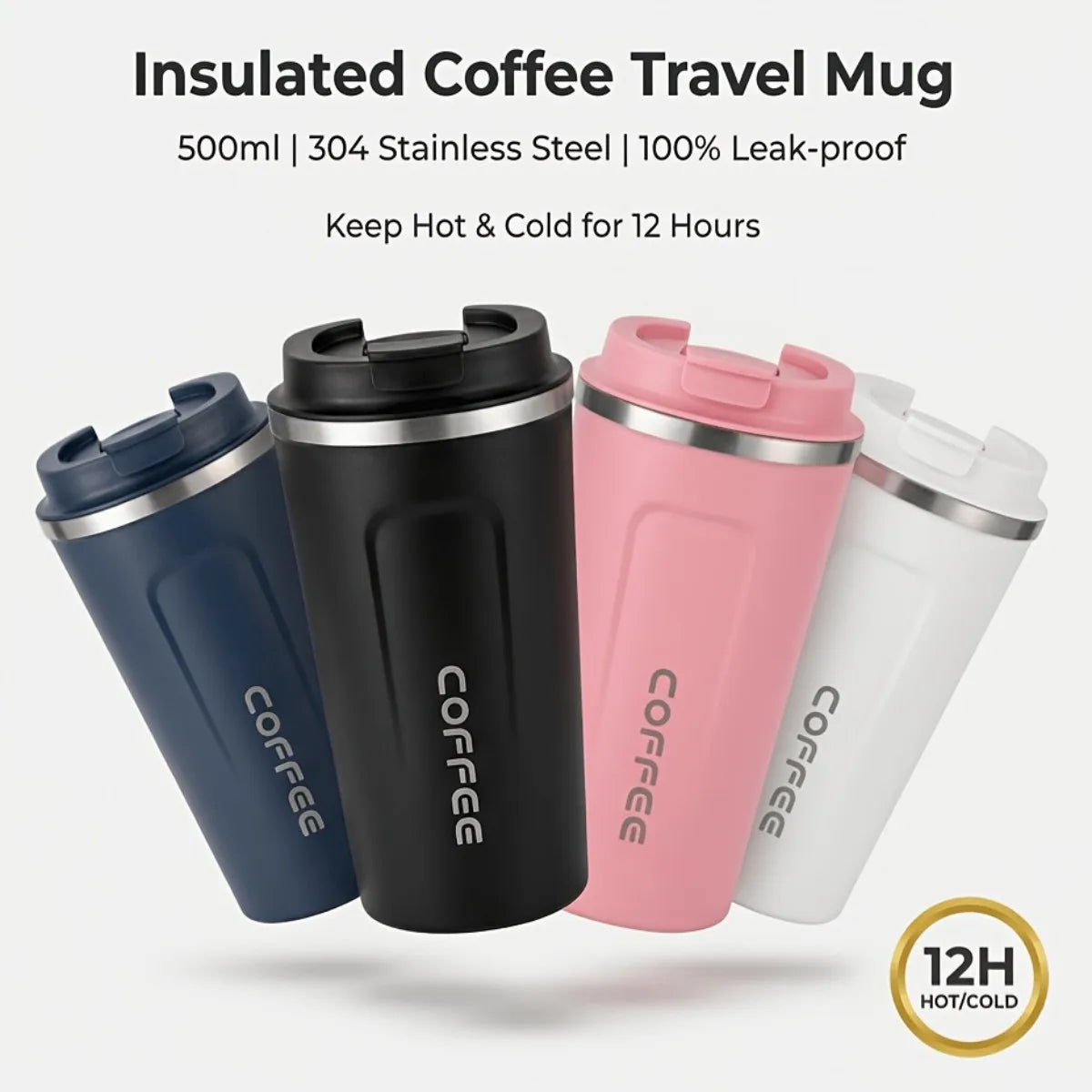 510ml Stainless Steel Insulated Coffee Travel Mug