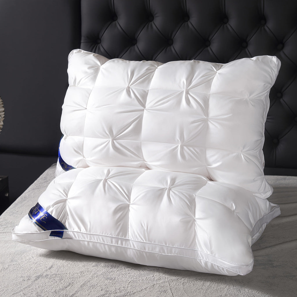 Pillows 2 Pack Queen King Size – Luxury Hotel Quality Deep Sleep Neck Support Pillow High Fluffiness Soft Breathable Fabric All Season Bed Pillow Set