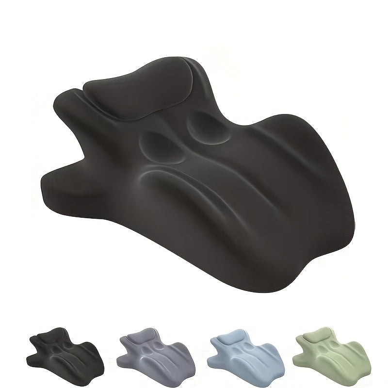 Wedge Pillow for Stomach Sleepers - Memory Foam Support for Cervical, Lumbar & Leg Elevation, Breathable Cover