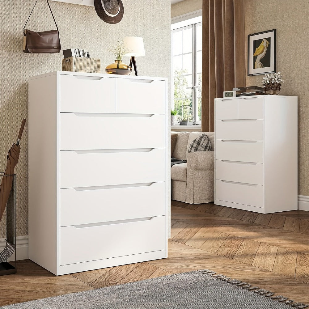 6-Drawer Dresser, Clothing Storage Organizer for Organized Everyday Storage