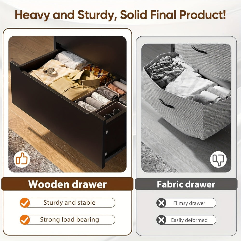6-Drawer Dresser, Clothing Storage Organizer for Organized Everyday Storage