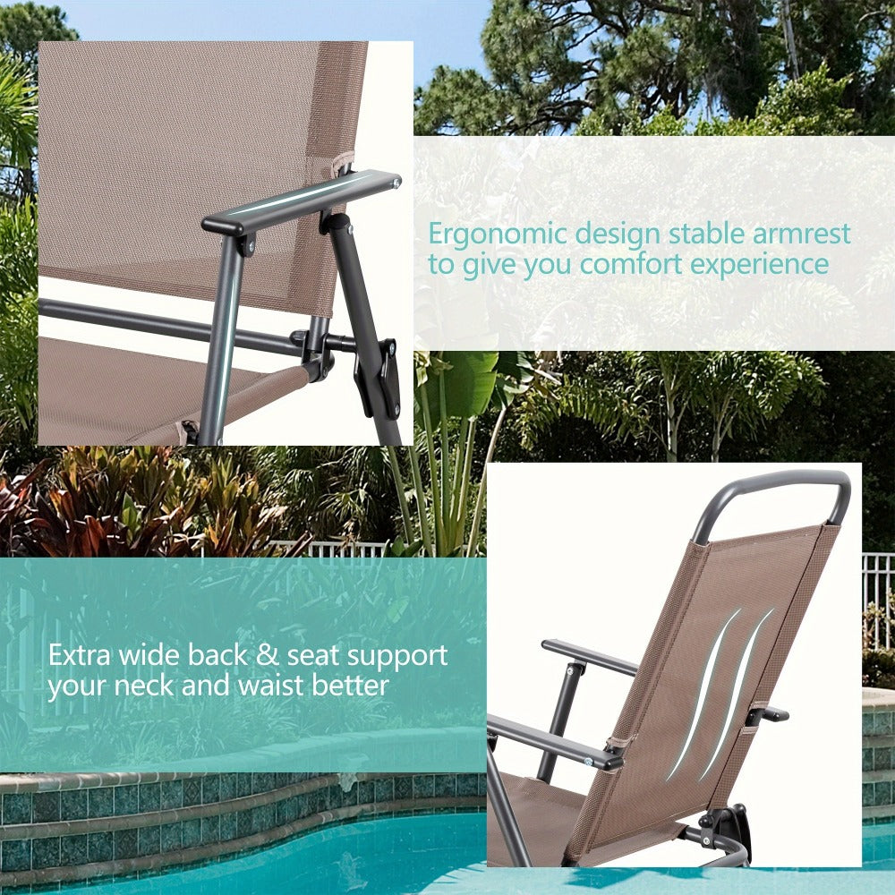 6-Piece Foldable Patio Dining Set with Multiple Color Options
