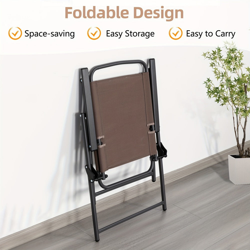 6-Piece Foldable Patio Dining Set with Multiple Color Options