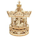 Robotime ROKR 3D Wooden Puzzle Music Box Romantic Carousel