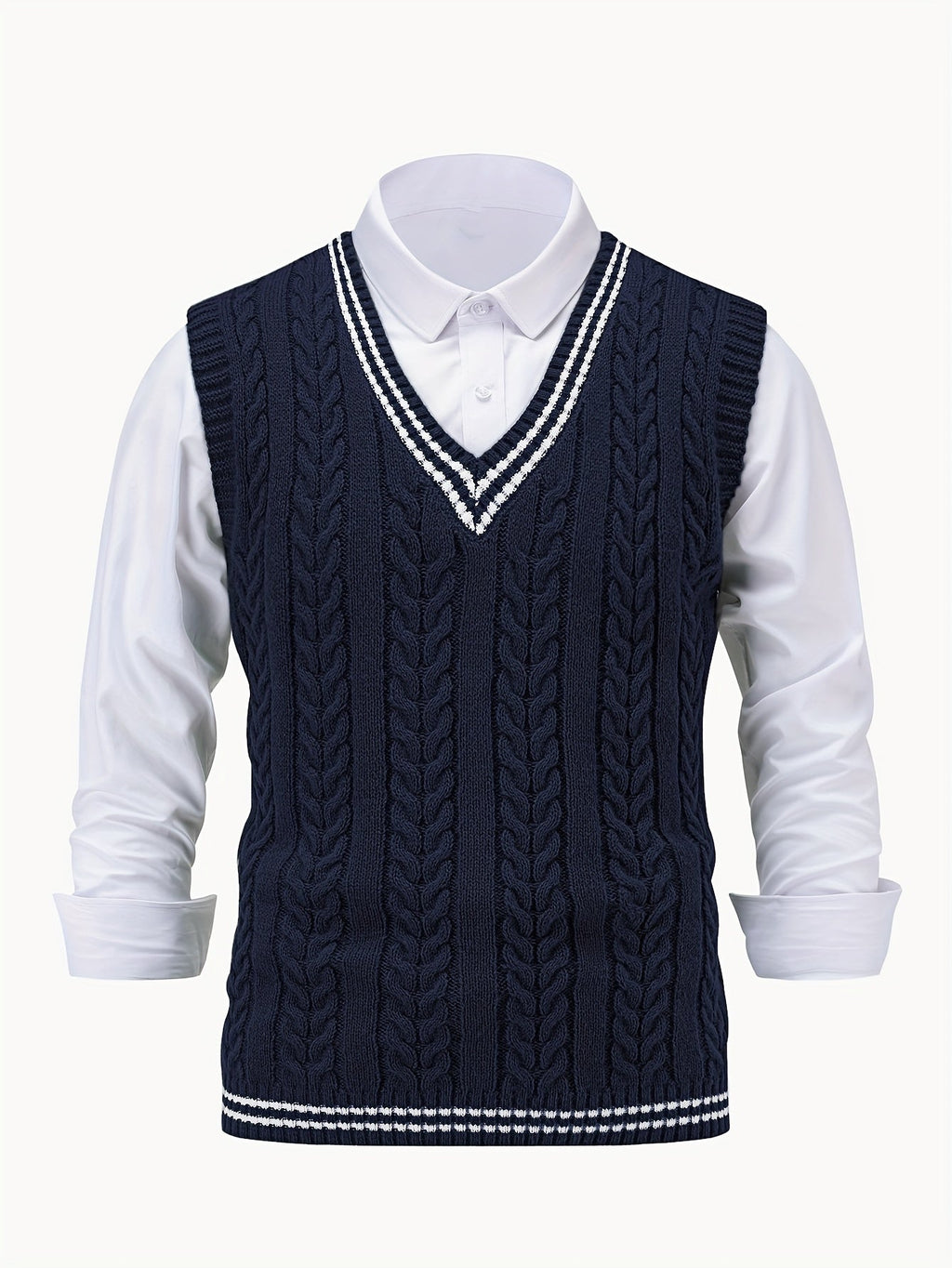 Lionel | Classic Cable-Knit Sweater Vest