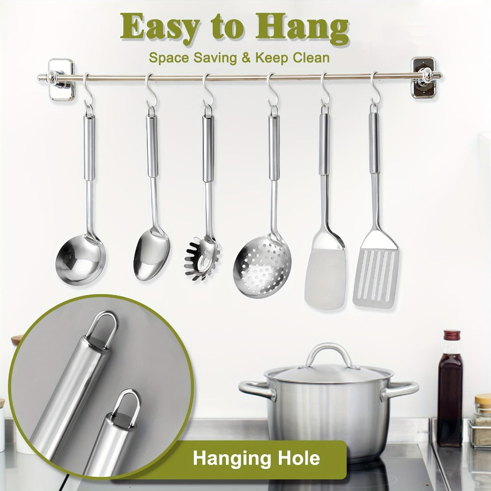 Kitchen Utensils 12-Piece Set with Eleven Cooking Tools and a Stainless Steel Countertop Holder