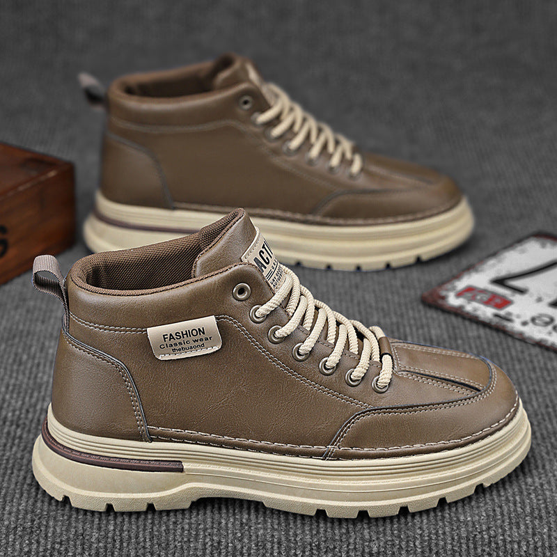 Men’s Autumn High Top Martin Boots – Casual, Versatile Workwear Shoes