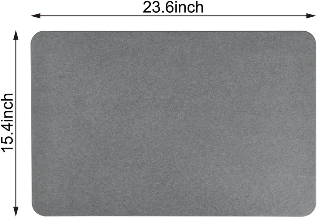 4 Colors! - 24'' x 15'' Diatomaceous Quick-Drying Stone Bath Mat