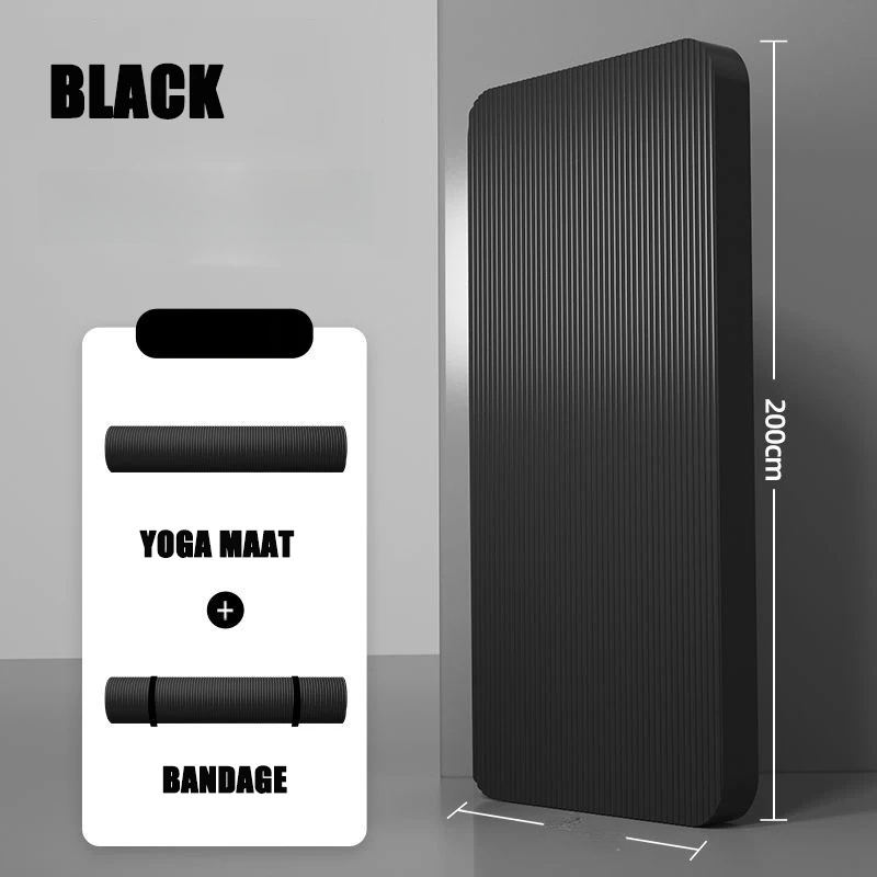 20mm Thick Yoga Mat, Extra Long 79 x 35-Inch Non-Slip Exercise Mat for Pilates, Stretching and Home Fitness