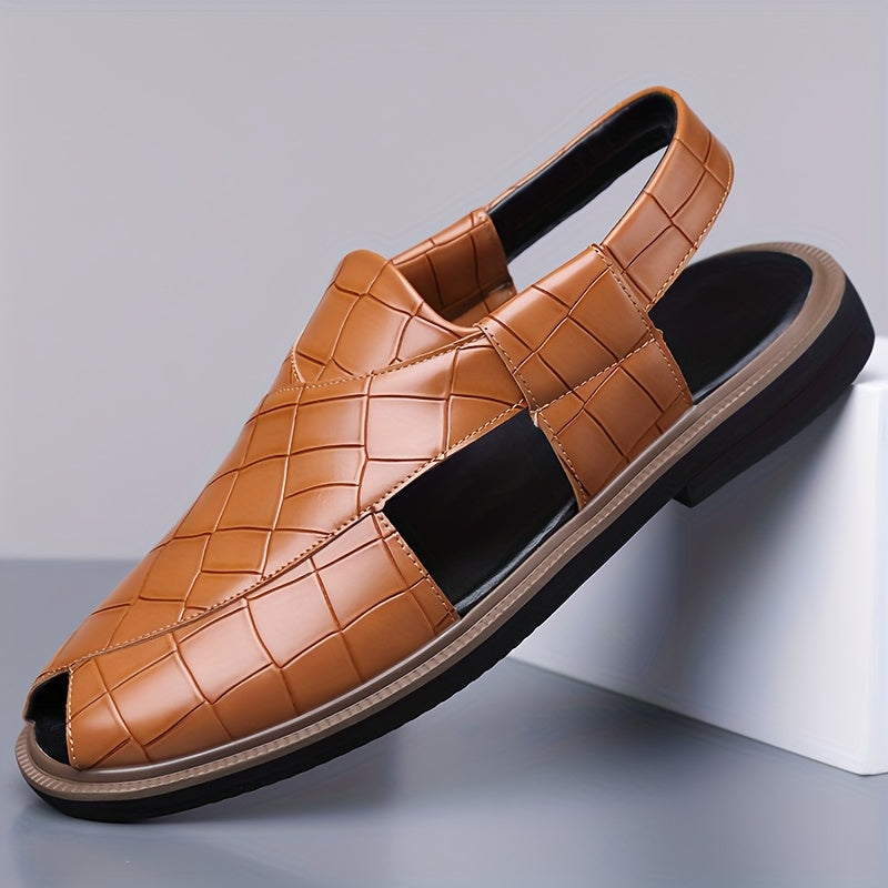 Nathaniel | Slipper-Sandalen in Flechtoptik
