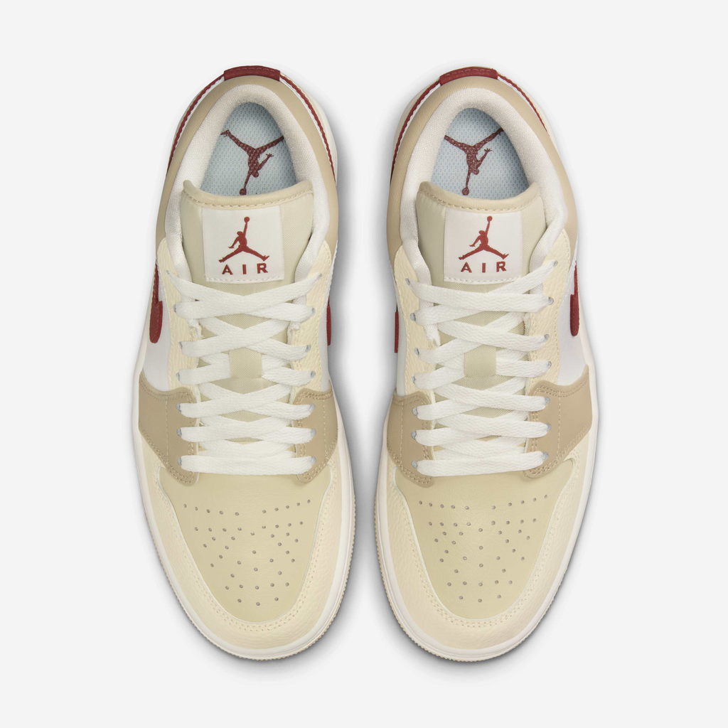 Air Jordan Womens Retro 1 Low CE 'Desert Khaki Red Sepia'