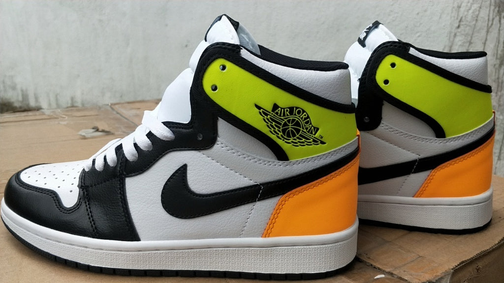 Air Jordan 1 Mid Volt Gold – White / Black / Volt / Orange