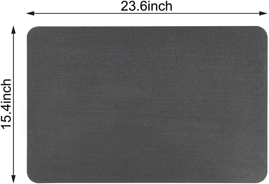 4 Colors! - 24'' x 15'' Diatomaceous Quick-Drying Stone Bath Mat