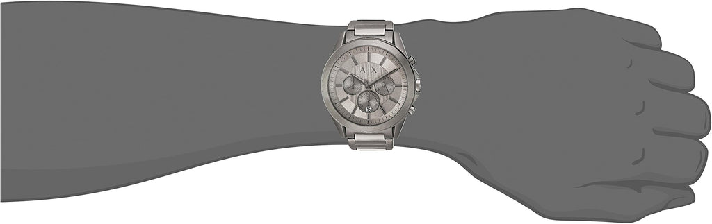 Armani Exchange Drexler AX2603 Herren-Chronograph – Graues Zifferblatt mit Edelstahlarmband