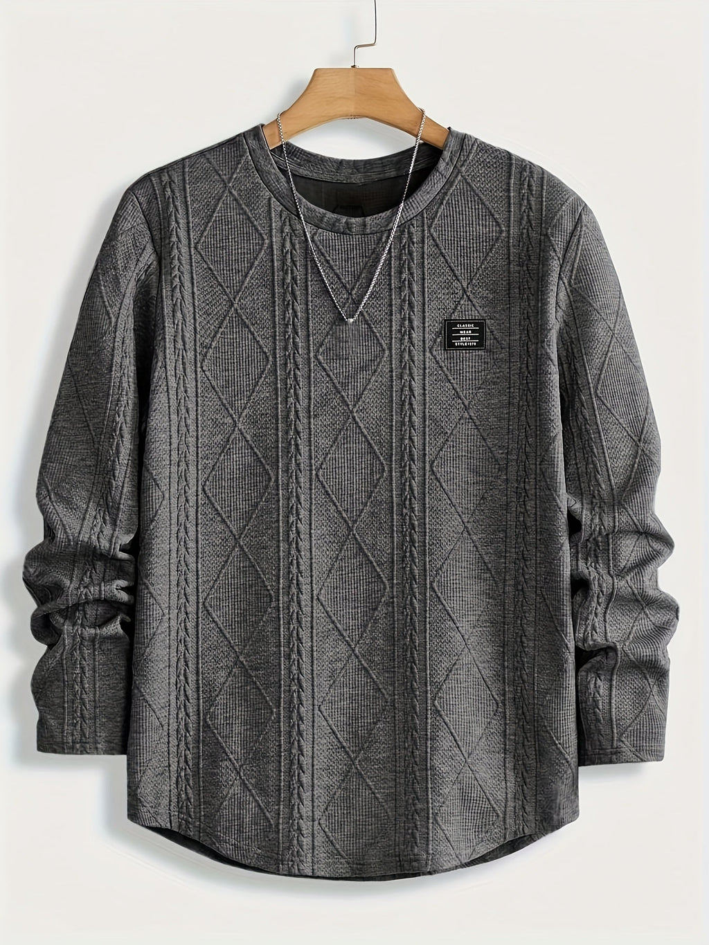 Clifford | Textured Knit-Look Long Sleeve Top