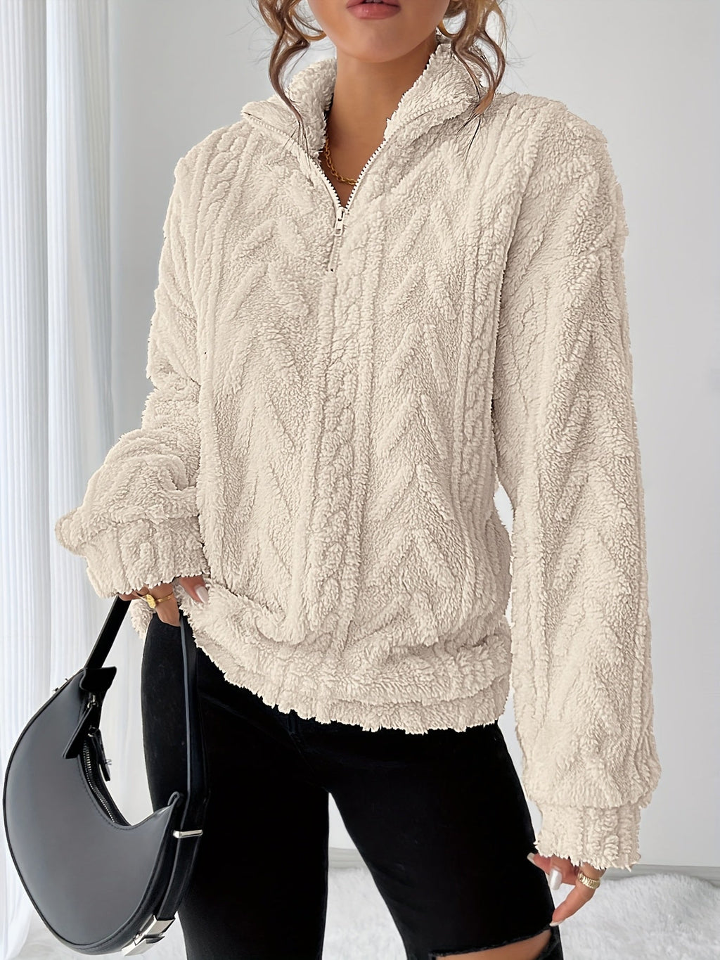 Susanna | Kuscheliges Sweatshirt mit Struktur
