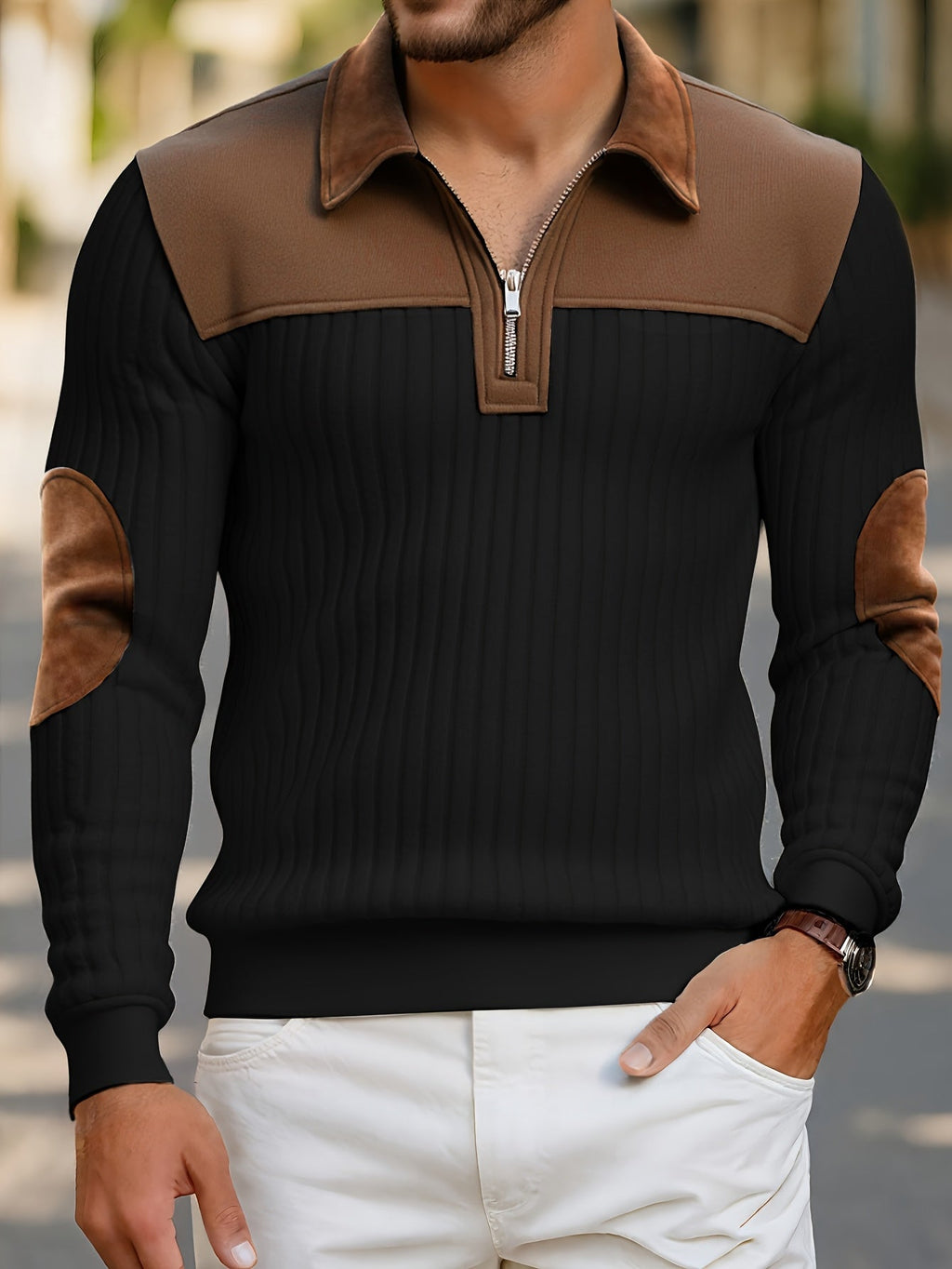 Barrett | Raffinierter Pullover mit Reißverschlusskragen