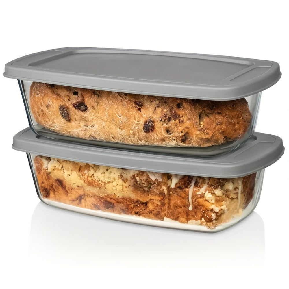 Baking Dish with Handles and Silicone Brush for Baking Bread Cakes
