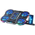 Laptop Cooling Pad with 6 Silent Fans, RGB Lighting & LCD Display for an Everyday Personal Care Routine