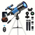 150X Telescope 70mm Aperture for Adults High Power Portable Monocular with Tripod Phone Holder Eyepiece Barlow Lens for Stargazing Nature Viewing Bird Watching Education Gift