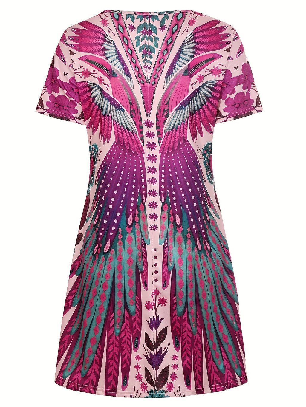 Willa | Bohemian Print A-Line Dress