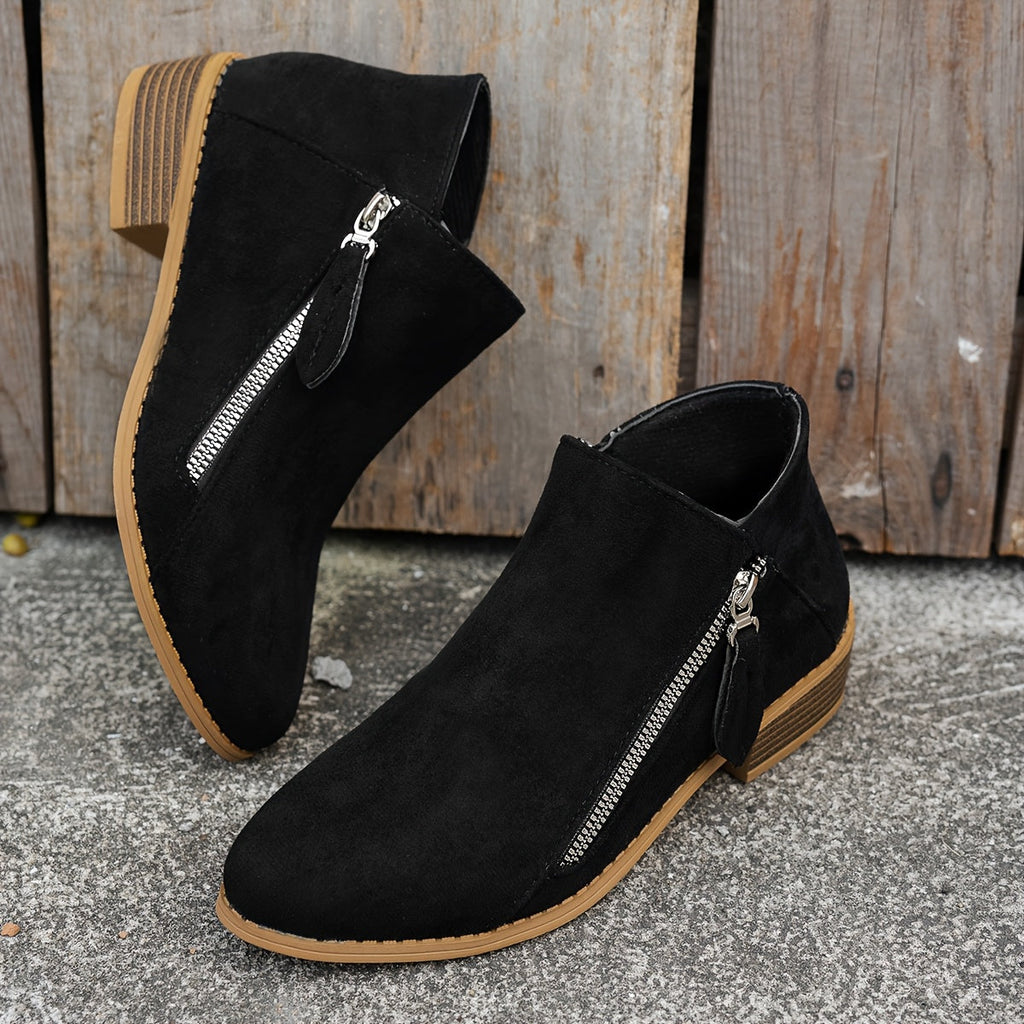 Winifred | Zeitlose Stiefeletten mit seitlichem Reißverschluss