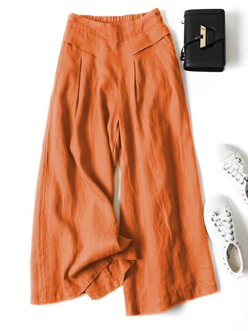 Anya | Atmungsaktive, locker sitzende Hose mit weitem Bein
