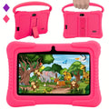 Veidoo 7 Inch Kids Tablet with Drop-Proof Silicone Cover – Eye Protection Screen, WiFi, 2GB RAM 16GB/32GB ROM, Dual Camera, Educational Games, Parental Control, Android Tablet Pink Blue Purple