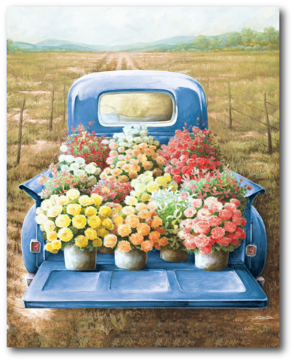 Flowers for Sale Gallery-Wrapped Canvas Wall Art