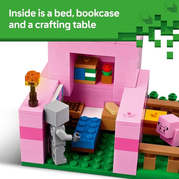 LEGO 21268 Minecraft The Baby Pig House Building Set