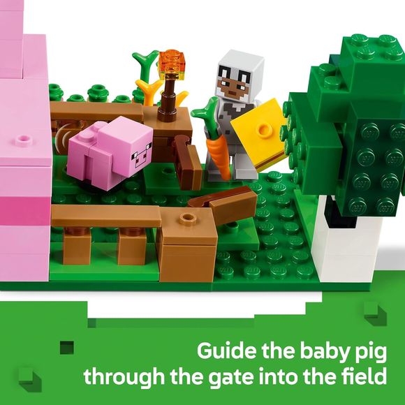 LEGO 21268 Minecraft The Baby Pig House Building Set