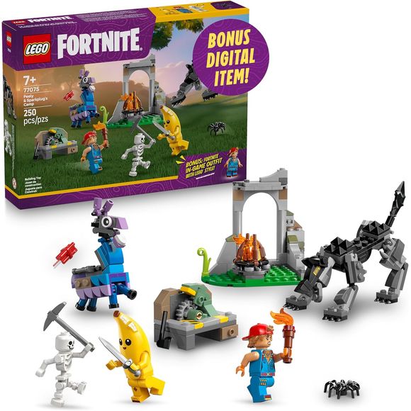 LEGO Fortnite 77075 Peely & Sparkplug’s Camp Building Set