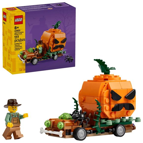 LEGO Halloween 40822 Jack-O'-Lantern Pickup Truck Building Kit