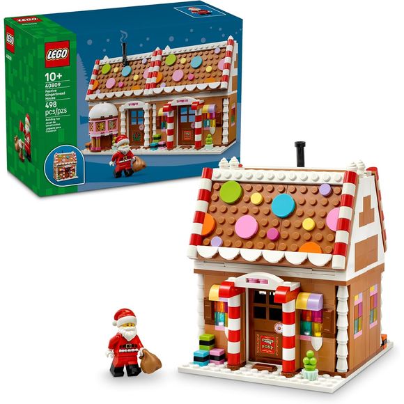 LEGO Christmas 40809 Festive Gingerbread House Building Kit
