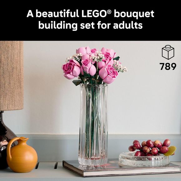 LEGO Botanicals 10374 Bouquet of Pink Roses Building Set