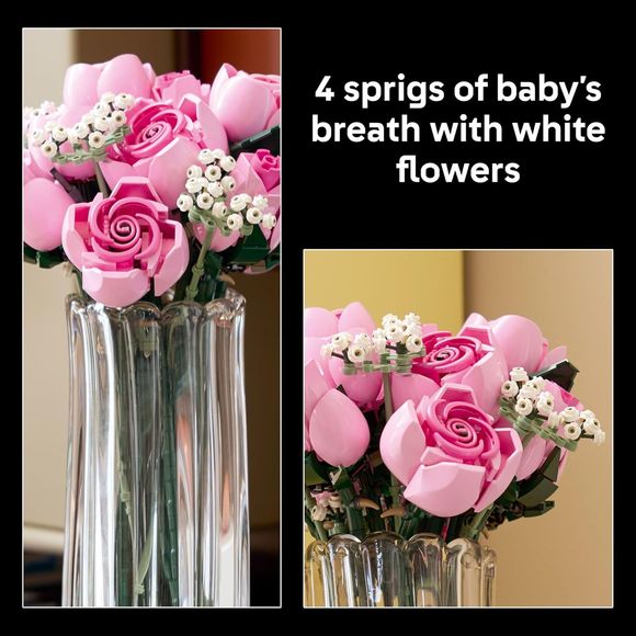 LEGO Botanicals 10374 Bouquet of Pink Roses Building Set