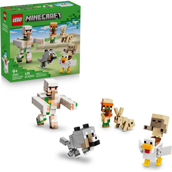 LEGO 21592 Minecraft Chicken Jockey Desert Attack Building Set