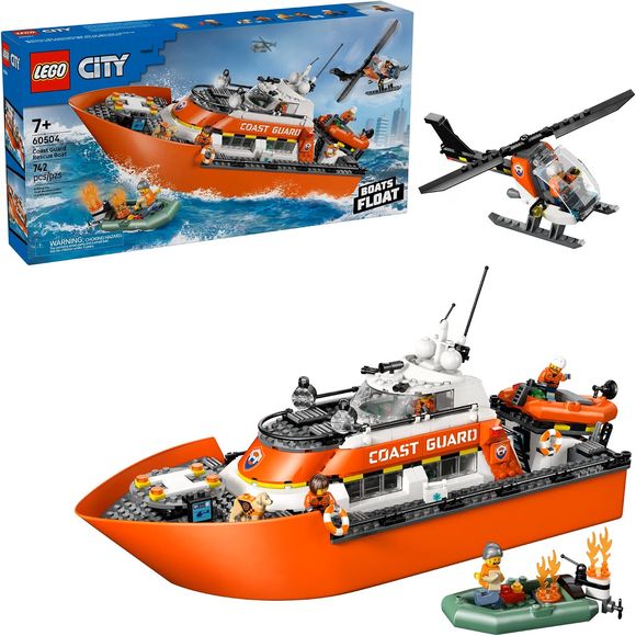 LEGO City 60504 Coast Guard Rescue Boat Building Set