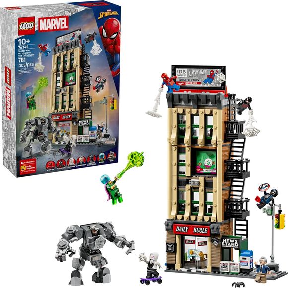 LEGO Marvel 76342 Spider-Man vs. Mysterio The Daily Bugle Building Set