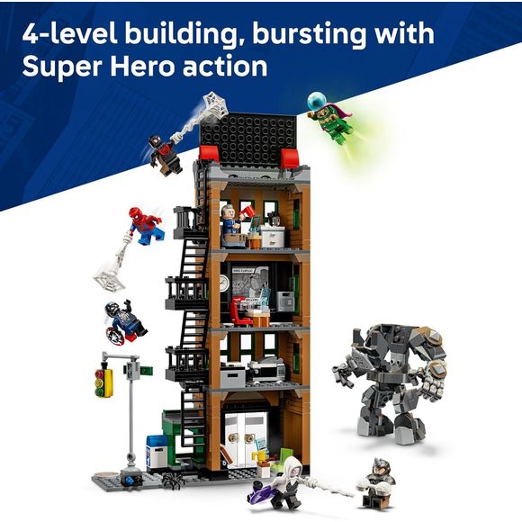 LEGO Marvel 76342 Spider-Man vs. Mysterio The Daily Bugle Building Set
