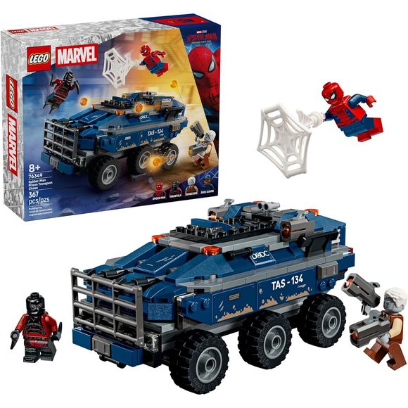 LEGO Marvel 76349 Spider-Man Prison Transport Chase Building Set