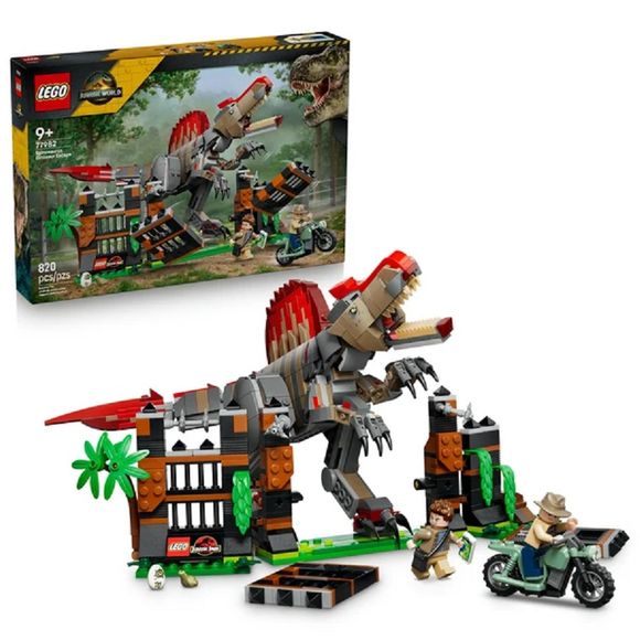 LEGO Jurassic World 77982 Spinosaurus Dinosaur Escape Building Set