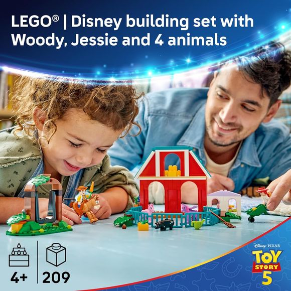 LEGO Disney Pixar 43304 Toy Story 5 Blaze's Horse Ranch Building Set