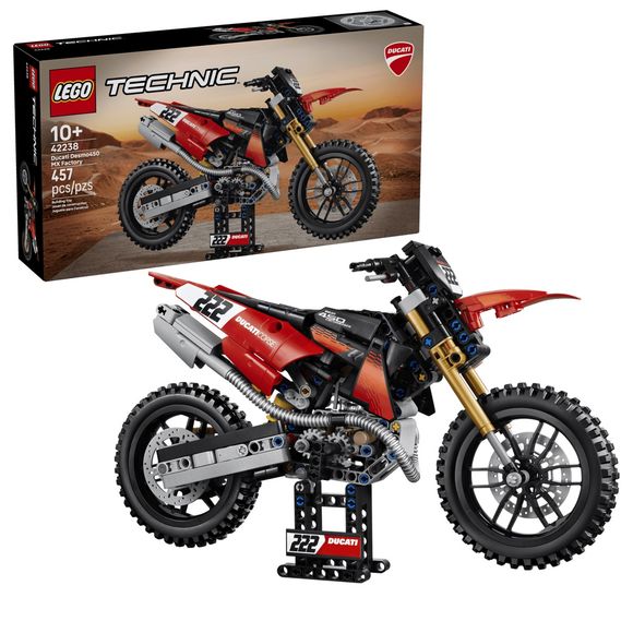 LEGO Technic 42238 Ducati Desmo450 MX Factory Motorcycle Building Set