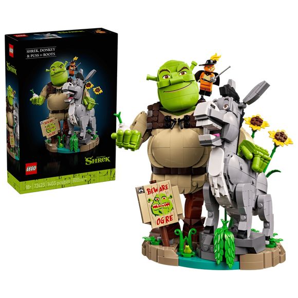 LEGO Shrek 72423 Shrek, Donkey & Puss in Boots Building Set
