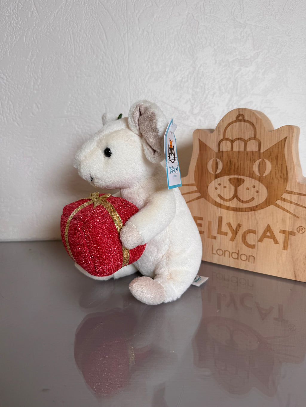 Jellycat Merry Mouse With Present